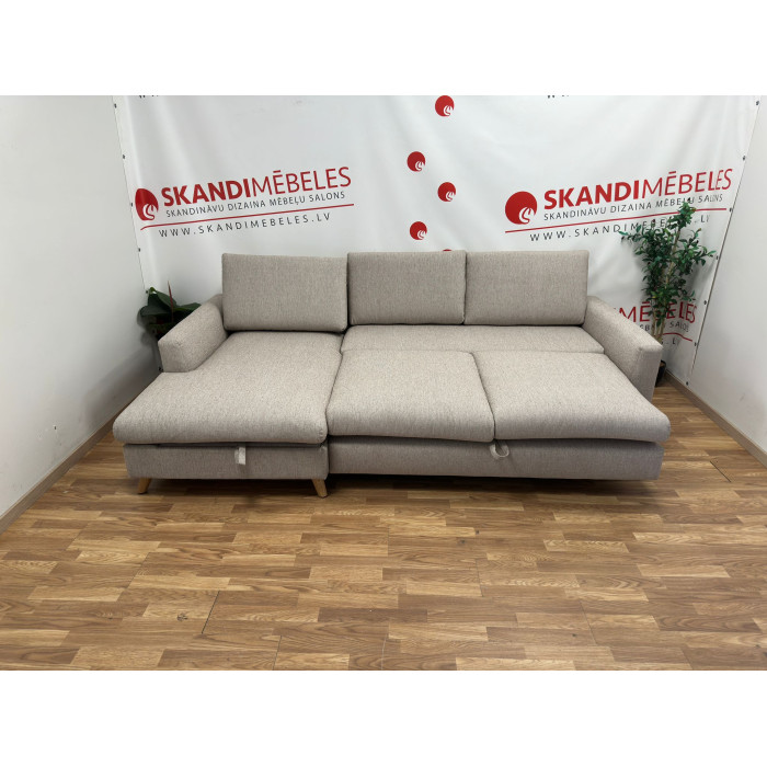 Sofa MARIO SLEEPING (Kairysis kampas, ištraukiamas)(Bežas)(Ekspozicija) Sofa MARIO SLEEPING (Kairysis kampas, ištraukiamas)(Bežas)(Ekspozicija)